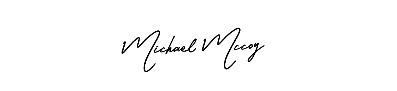 Make a beautiful signature design for name Michael Mccoy. With this signature (AmerikaSignatureDemo-Regular) style, you can create a handwritten signature for free. Michael Mccoy signature style 3 images and pictures png