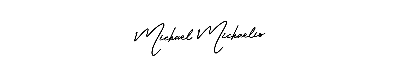How to Draw Michael Michaelis signature style? AmerikaSignatureDemo-Regular is a latest design signature styles for name Michael Michaelis. Michael Michaelis signature style 3 images and pictures png