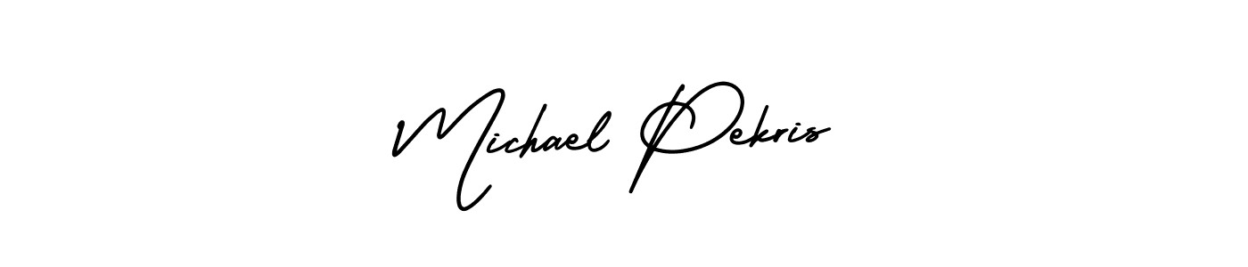 How to make Michael Pekris signature? AmerikaSignatureDemo-Regular is a professional autograph style. Create handwritten signature for Michael Pekris name. Michael Pekris signature style 3 images and pictures png