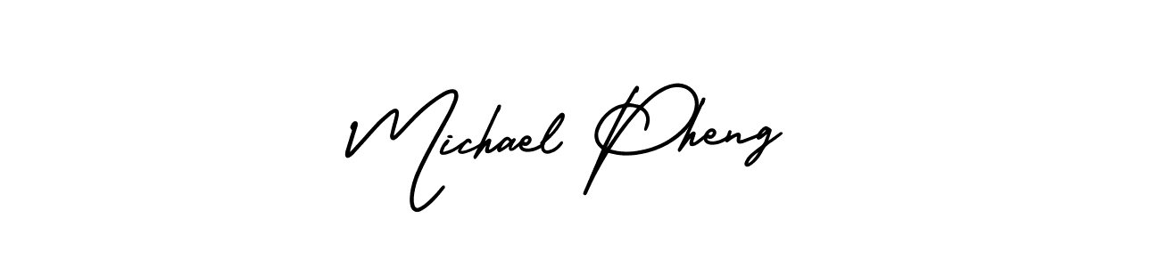 It looks lik you need a new signature style for name Michael Pheng. Design unique handwritten (AmerikaSignatureDemo-Regular) signature with our free signature maker in just a few clicks. Michael Pheng signature style 3 images and pictures png