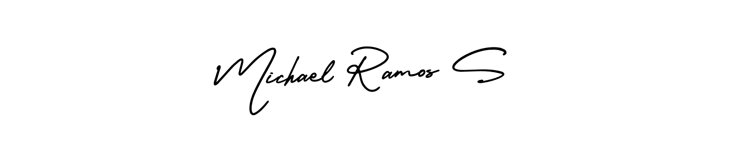 How to make Michael Ramos S signature? AmerikaSignatureDemo-Regular is a professional autograph style. Create handwritten signature for Michael Ramos S name. Michael Ramos S signature style 3 images and pictures png