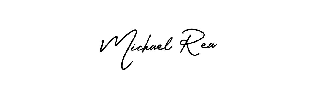 Design your own signature with our free online signature maker. With this signature software, you can create a handwritten (AmerikaSignatureDemo-Regular) signature for name Michael Rea. Michael Rea signature style 3 images and pictures png