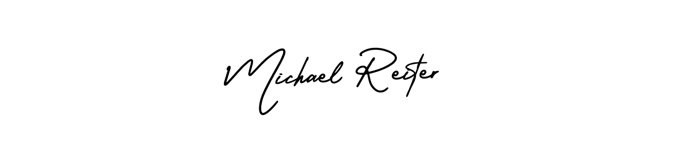 Make a short Michael Reiter signature style. Manage your documents anywhere anytime using AmerikaSignatureDemo-Regular. Create and add eSignatures, submit forms, share and send files easily. Michael Reiter signature style 3 images and pictures png