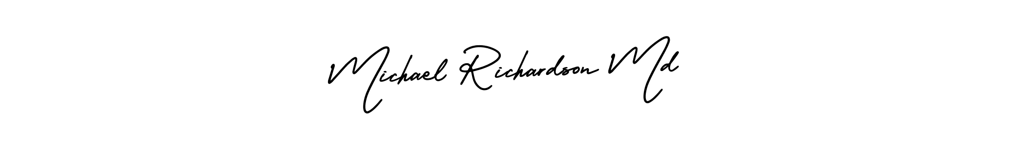 Create a beautiful signature design for name Michael Richardson Md. With this signature (AmerikaSignatureDemo-Regular) fonts, you can make a handwritten signature for free. Michael Richardson Md signature style 3 images and pictures png