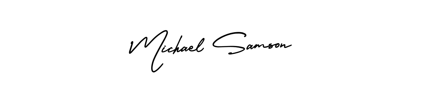 How to Draw Michael Samson signature style? AmerikaSignatureDemo-Regular is a latest design signature styles for name Michael Samson. Michael Samson signature style 3 images and pictures png