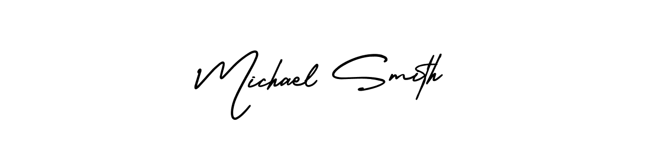 The best way (AmerikaSignatureDemo-Regular) to make a short signature is to pick only two or three words in your name. The name Michael Smith include a total of six letters. For converting this name. Michael Smith signature style 3 images and pictures png