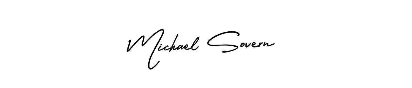 Make a beautiful signature design for name Michael Sovern. With this signature (AmerikaSignatureDemo-Regular) style, you can create a handwritten signature for free. Michael Sovern signature style 3 images and pictures png