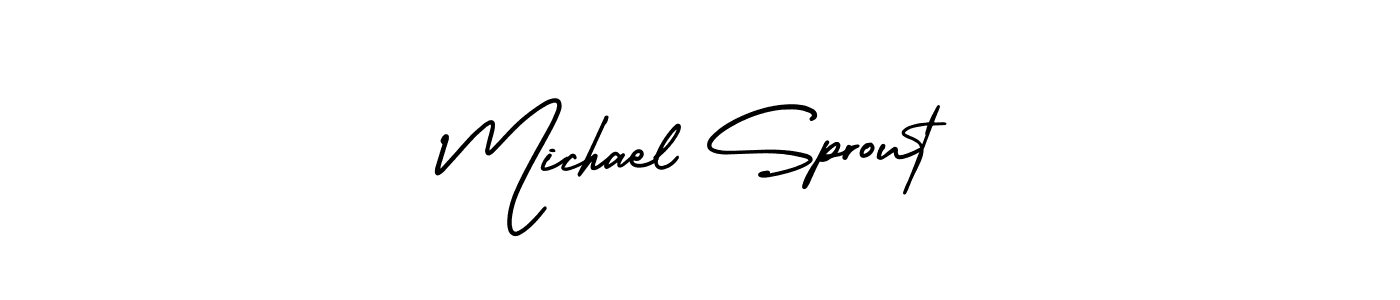 AmerikaSignatureDemo-Regular is a professional signature style that is perfect for those who want to add a touch of class to their signature. It is also a great choice for those who want to make their signature more unique. Get Michael Sprout name to fancy signature for free. Michael Sprout signature style 3 images and pictures png