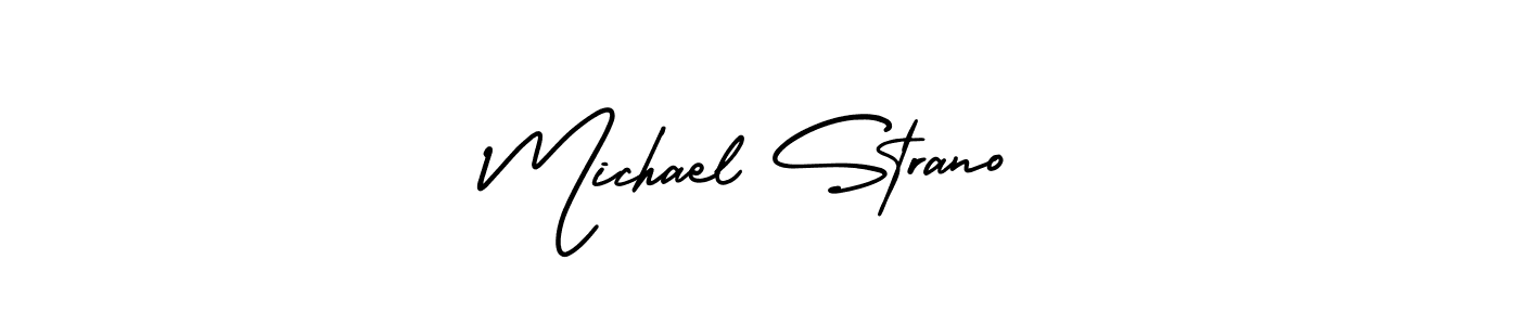 Similarly AmerikaSignatureDemo-Regular is the best handwritten signature design. Signature creator online .You can use it as an online autograph creator for name Michael Strano. Michael Strano signature style 3 images and pictures png