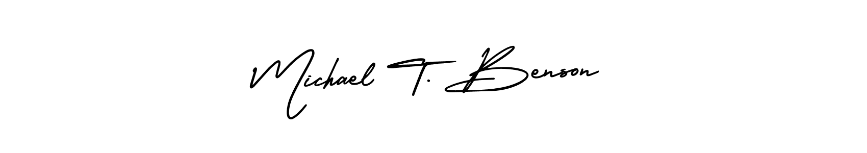How to Draw Michael T. Benson signature style? AmerikaSignatureDemo-Regular is a latest design signature styles for name Michael T. Benson. Michael T. Benson signature style 3 images and pictures png