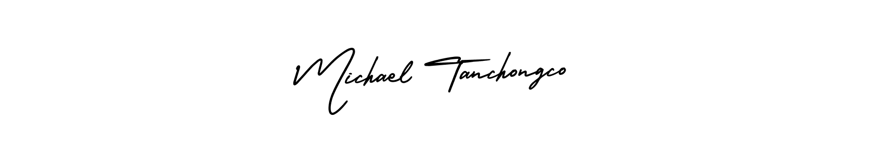 How to make Michael Tanchongco name signature. Use AmerikaSignatureDemo-Regular style for creating short signs online. This is the latest handwritten sign. Michael Tanchongco signature style 3 images and pictures png