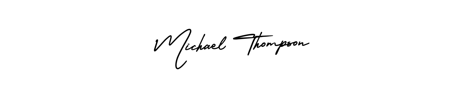 AmerikaSignatureDemo-Regular is a professional signature style that is perfect for those who want to add a touch of class to their signature. It is also a great choice for those who want to make their signature more unique. Get Michael Thompson name to fancy signature for free. Michael Thompson signature style 3 images and pictures png