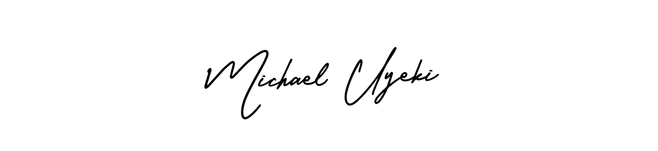 How to make Michael Uyeki signature? AmerikaSignatureDemo-Regular is a professional autograph style. Create handwritten signature for Michael Uyeki name. Michael Uyeki signature style 3 images and pictures png