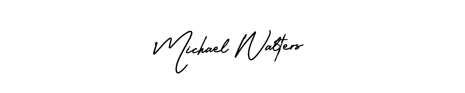It looks lik you need a new signature style for name Michael Walters. Design unique handwritten (AmerikaSignatureDemo-Regular) signature with our free signature maker in just a few clicks. Michael Walters signature style 3 images and pictures png