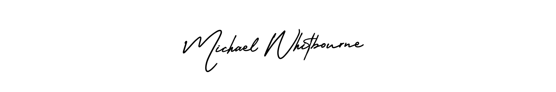 Make a beautiful signature design for name Michael Whitbourne. With this signature (AmerikaSignatureDemo-Regular) style, you can create a handwritten signature for free. Michael Whitbourne signature style 3 images and pictures png
