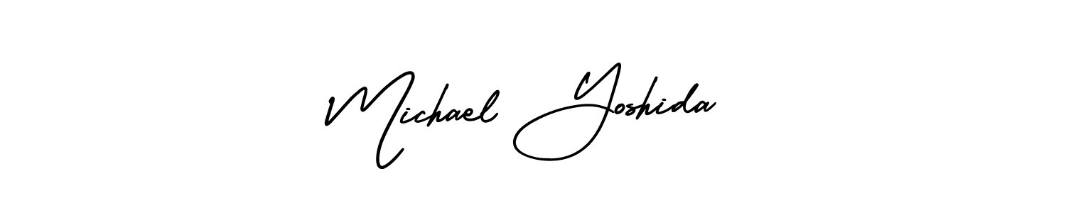 How to make Michael Yoshida signature? AmerikaSignatureDemo-Regular is a professional autograph style. Create handwritten signature for Michael Yoshida name. Michael Yoshida signature style 3 images and pictures png