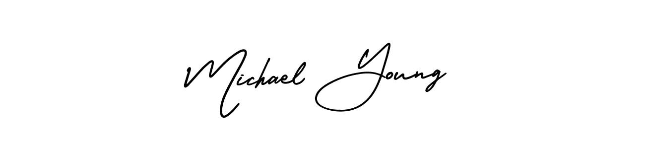 Create a beautiful signature design for name Michael Young. With this signature (AmerikaSignatureDemo-Regular) fonts, you can make a handwritten signature for free. Michael Young signature style 3 images and pictures png