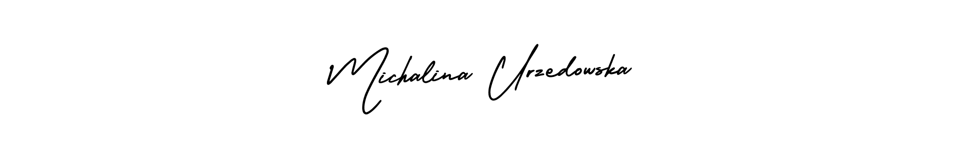 Check out images of Autograph of Michalina Urzedowska name. Actor Michalina Urzedowska Signature Style. AmerikaSignatureDemo-Regular is a professional sign style online. Michalina Urzedowska signature style 3 images and pictures png