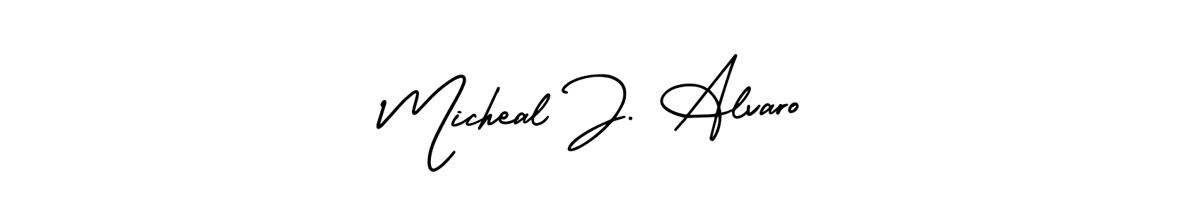 Make a beautiful signature design for name Micheal J. Alvaro. Use this online signature maker to create a handwritten signature for free. Micheal J. Alvaro signature style 3 images and pictures png