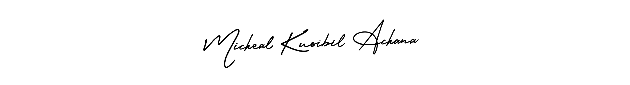 Also we have Micheal Kusibil Achana name is the best signature style. Create professional handwritten signature collection using AmerikaSignatureDemo-Regular autograph style. Micheal Kusibil Achana signature style 3 images and pictures png
