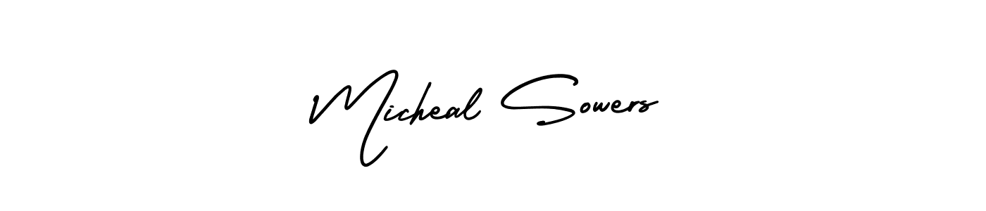 How to make Micheal Sowers signature? AmerikaSignatureDemo-Regular is a professional autograph style. Create handwritten signature for Micheal Sowers name. Micheal Sowers signature style 3 images and pictures png