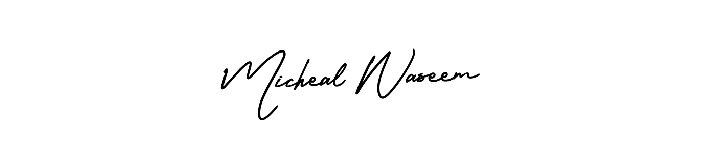 You can use this online signature creator to create a handwritten signature for the name Micheal Waseem. This is the best online autograph maker. Micheal Waseem signature style 3 images and pictures png
