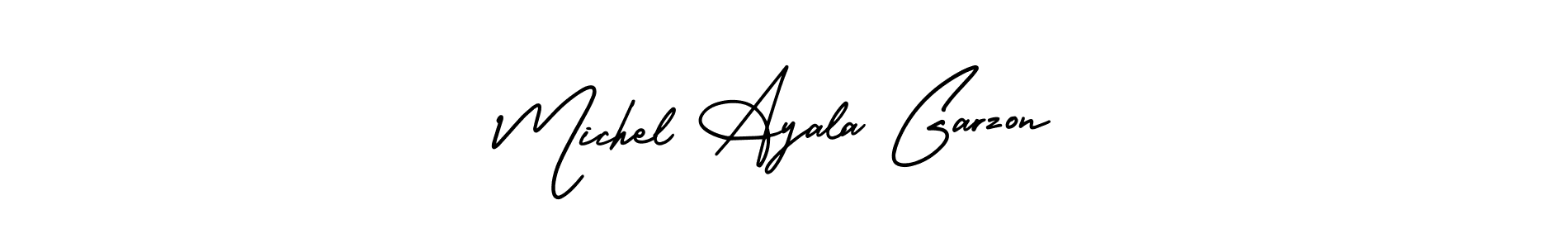 Best and Professional Signature Style for Michel Ayala Garzon. AmerikaSignatureDemo-Regular Best Signature Style Collection. Michel Ayala Garzon signature style 3 images and pictures png