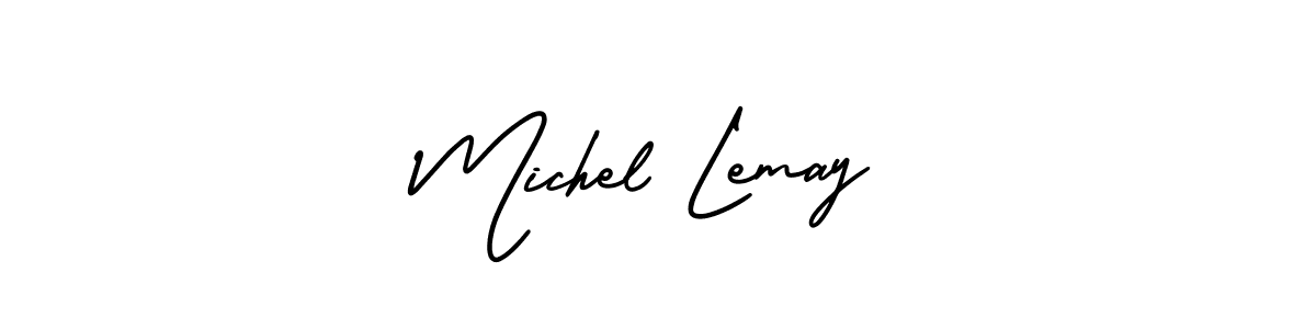 Make a beautiful signature design for name Michel Lemay. With this signature (AmerikaSignatureDemo-Regular) style, you can create a handwritten signature for free. Michel Lemay signature style 3 images and pictures png