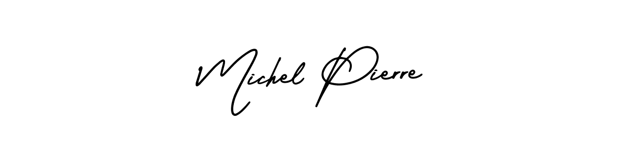 How to make Michel Pierre signature? AmerikaSignatureDemo-Regular is a professional autograph style. Create handwritten signature for Michel Pierre name. Michel Pierre signature style 3 images and pictures png