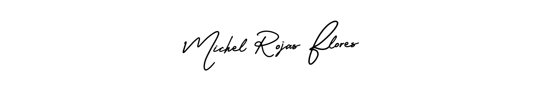 Similarly AmerikaSignatureDemo-Regular is the best handwritten signature design. Signature creator online .You can use it as an online autograph creator for name Michel Rojas Flores. Michel Rojas Flores signature style 3 images and pictures png