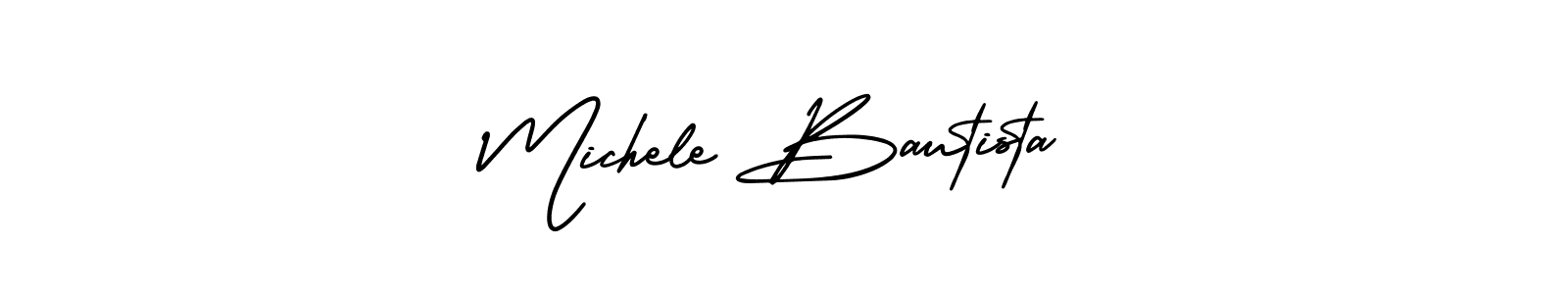 It looks lik you need a new signature style for name Michele Bautista. Design unique handwritten (AmerikaSignatureDemo-Regular) signature with our free signature maker in just a few clicks. Michele Bautista signature style 3 images and pictures png