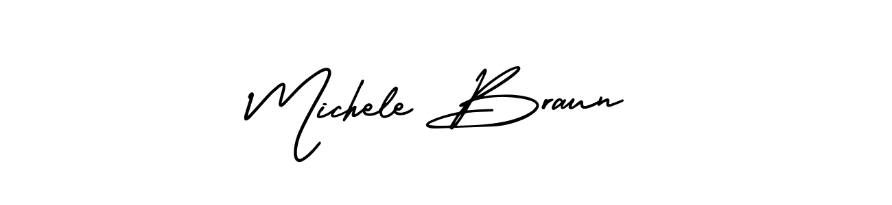 How to make Michele Braun signature? AmerikaSignatureDemo-Regular is a professional autograph style. Create handwritten signature for Michele Braun name. Michele Braun signature style 3 images and pictures png