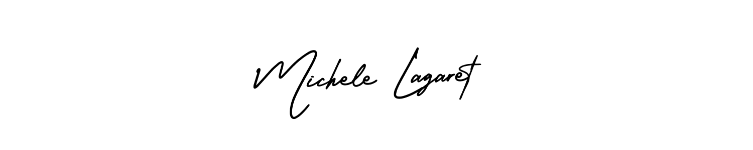 How to make Michele Lagaret signature? AmerikaSignatureDemo-Regular is a professional autograph style. Create handwritten signature for Michele Lagaret name. Michele Lagaret signature style 3 images and pictures png