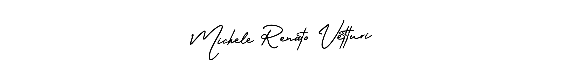 Also You can easily find your signature by using the search form. We will create Michele Renato Vetturi name handwritten signature images for you free of cost using AmerikaSignatureDemo-Regular sign style. Michele Renato Vetturi signature style 3 images and pictures png