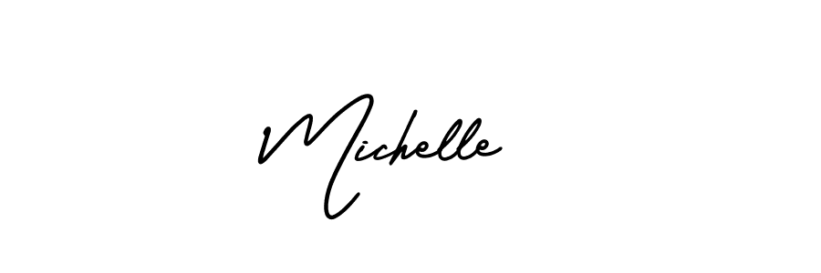 How to make Michelle  name signature. Use AmerikaSignatureDemo-Regular style for creating short signs online. This is the latest handwritten sign. Michelle  signature style 3 images and pictures png