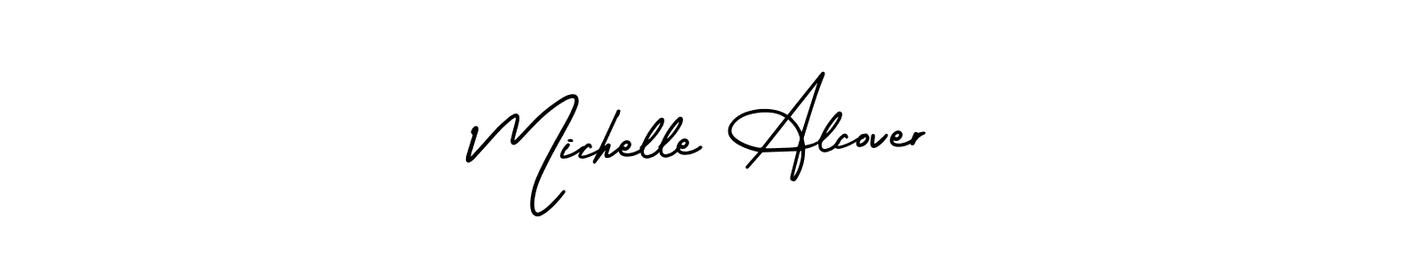 AmerikaSignatureDemo-Regular is a professional signature style that is perfect for those who want to add a touch of class to their signature. It is also a great choice for those who want to make their signature more unique. Get Michelle Alcover name to fancy signature for free. Michelle Alcover signature style 3 images and pictures png