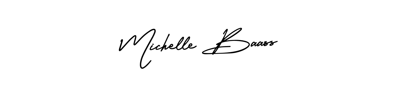 Use a signature maker to create a handwritten signature online. With this signature software, you can design (AmerikaSignatureDemo-Regular) your own signature for name Michelle Baass. Michelle Baass signature style 3 images and pictures png