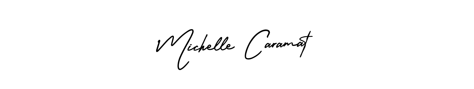 Create a beautiful signature design for name Michelle Caramat. With this signature (AmerikaSignatureDemo-Regular) fonts, you can make a handwritten signature for free. Michelle Caramat signature style 3 images and pictures png