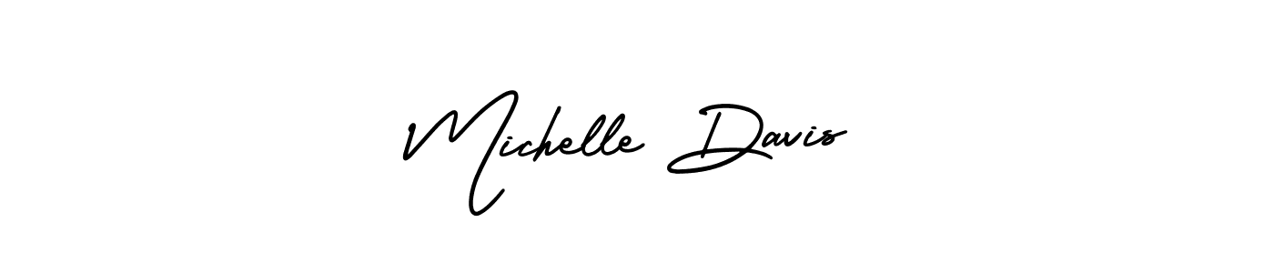 Michelle Davis stylish signature style. Best Handwritten Sign (AmerikaSignatureDemo-Regular) for my name. Handwritten Signature Collection Ideas for my name Michelle Davis. Michelle Davis signature style 3 images and pictures png