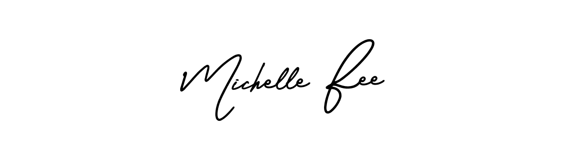 It looks lik you need a new signature style for name Michelle Fee. Design unique handwritten (AmerikaSignatureDemo-Regular) signature with our free signature maker in just a few clicks. Michelle Fee signature style 3 images and pictures png