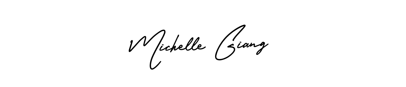 AmerikaSignatureDemo-Regular is a professional signature style that is perfect for those who want to add a touch of class to their signature. It is also a great choice for those who want to make their signature more unique. Get Michelle Giang name to fancy signature for free. Michelle Giang signature style 3 images and pictures png