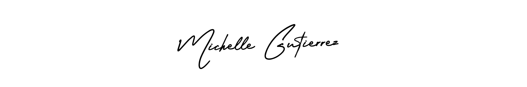 AmerikaSignatureDemo-Regular is a professional signature style that is perfect for those who want to add a touch of class to their signature. It is also a great choice for those who want to make their signature more unique. Get Michelle Gutierrez name to fancy signature for free. Michelle Gutierrez signature style 3 images and pictures png