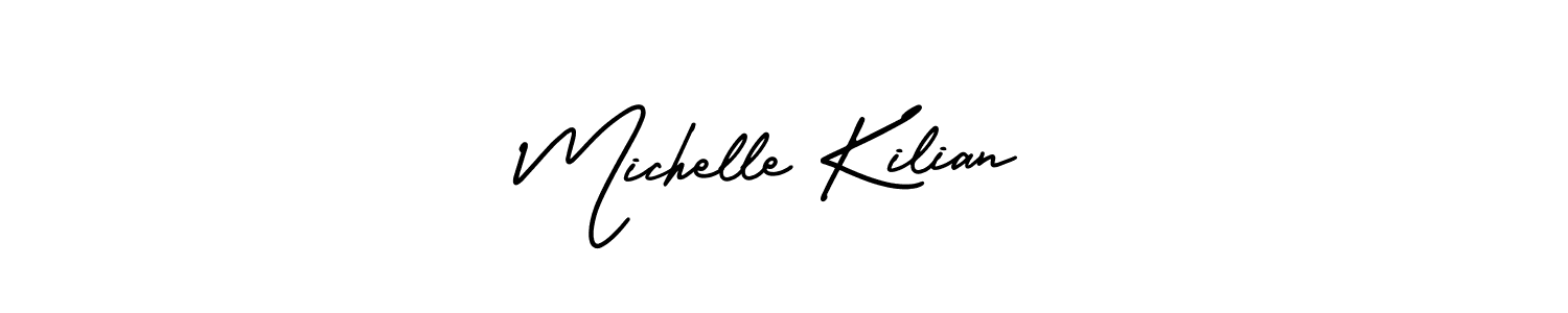 Use a signature maker to create a handwritten signature online. With this signature software, you can design (AmerikaSignatureDemo-Regular) your own signature for name Michelle Kilian. Michelle Kilian signature style 3 images and pictures png