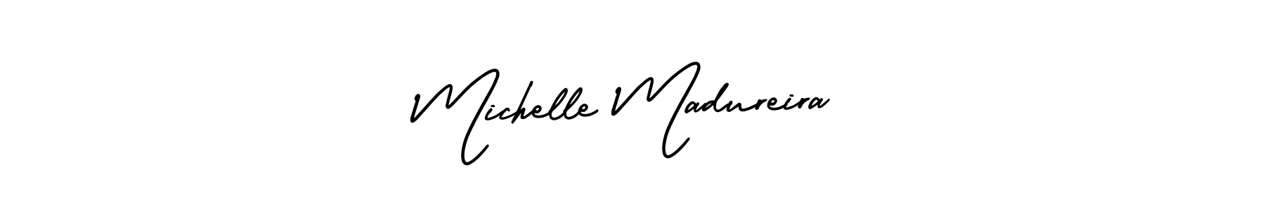 Create a beautiful signature design for name Michelle Madureira. With this signature (AmerikaSignatureDemo-Regular) fonts, you can make a handwritten signature for free. Michelle Madureira signature style 3 images and pictures png
