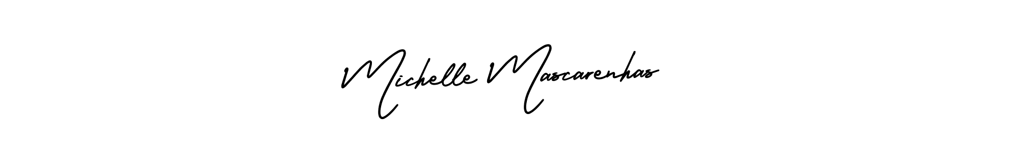 How to make Michelle Mascarenhas name signature. Use AmerikaSignatureDemo-Regular style for creating short signs online. This is the latest handwritten sign. Michelle Mascarenhas signature style 3 images and pictures png