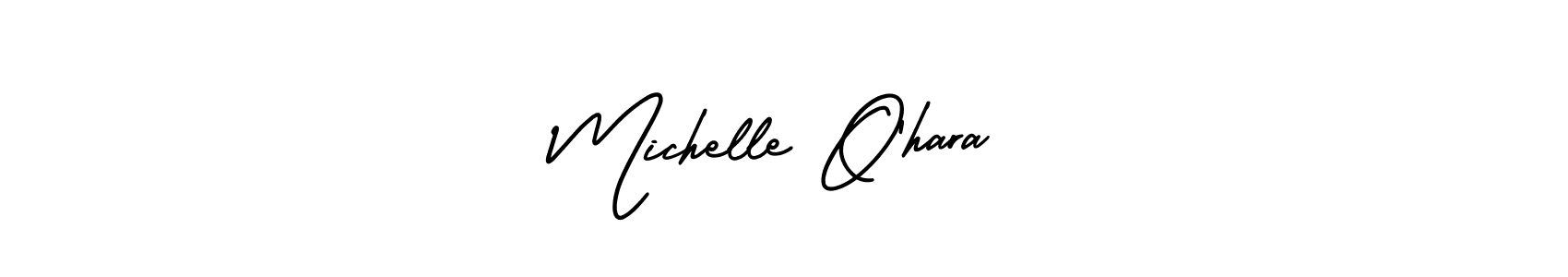 Michelle O’hara stylish signature style. Best Handwritten Sign (AmerikaSignatureDemo-Regular) for my name. Handwritten Signature Collection Ideas for my name Michelle O’hara. Michelle O’hara signature style 3 images and pictures png