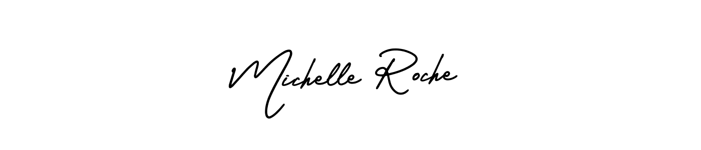 AmerikaSignatureDemo-Regular is a professional signature style that is perfect for those who want to add a touch of class to their signature. It is also a great choice for those who want to make their signature more unique. Get Michelle Roche name to fancy signature for free. Michelle Roche signature style 3 images and pictures png