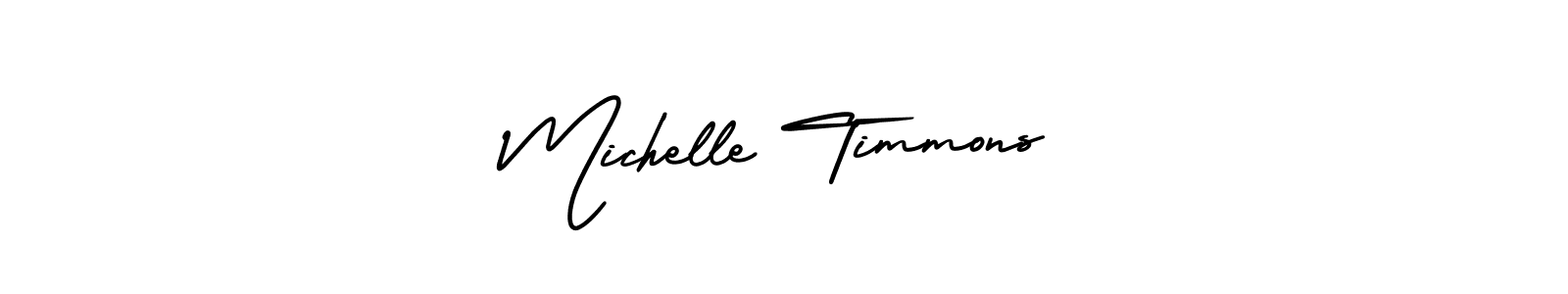 It looks lik you need a new signature style for name Michelle Timmons. Design unique handwritten (AmerikaSignatureDemo-Regular) signature with our free signature maker in just a few clicks. Michelle Timmons signature style 3 images and pictures png