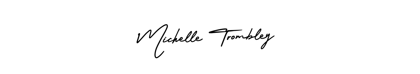 Best and Professional Signature Style for Michelle Trombley. AmerikaSignatureDemo-Regular Best Signature Style Collection. Michelle Trombley signature style 3 images and pictures png