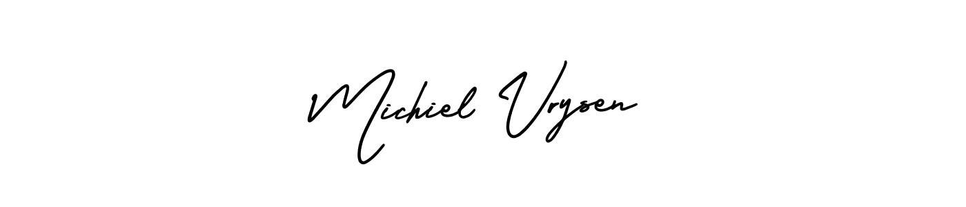 How to Draw Michiel Vrysen signature style? AmerikaSignatureDemo-Regular is a latest design signature styles for name Michiel Vrysen. Michiel Vrysen signature style 3 images and pictures png